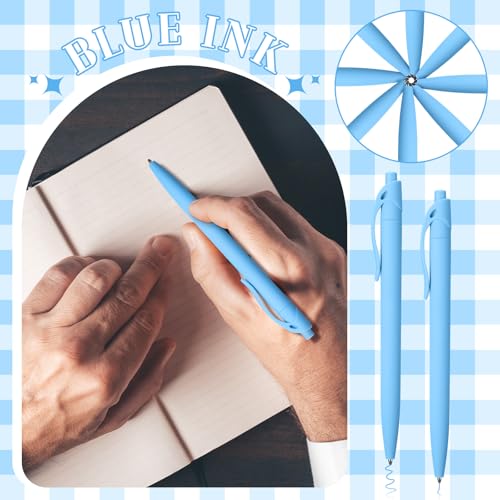 Fulmoon 150 Pcs No Bleed Click Pens Bulk Retractable Ballpoint Pens 1.0 mm Medium Point Smooth Ink Pens Bulk(Blue)