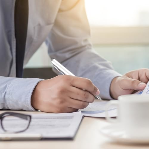 Chinco 16 Pcs Mini Pens Small Pens Short Pens Bulk Mini Metal Ballpoint Pens Small Stainless Steel Point Pen with Copper Fittings for Pockets Notebook Notepads Office School (White)