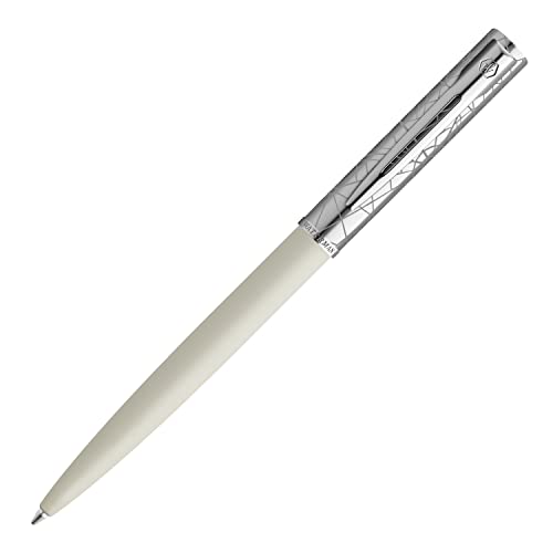 Waterman CT 2174525 Official Allure Deluxe Oil-based Ballpoint Pen, F Fine Point, Premium Brand, Gift, White