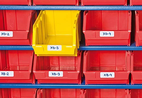 HERMA 3653 Multi-Purpose Labels, 90 Pieces, 12 x 34 mm, 18 per Sheet, Self-Adhesive, Household Labels for Writing on for Calendar, Planner, Crafts, Matt, Blank Paper Adhesive Labels Stickers, Blue