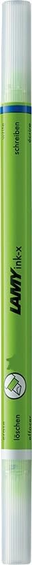 Lamy ink-x Plastic Ink Eraser with Eraser Tip and Correction Tip - Only for Erasing Royal Blue Ink, Pack of 1