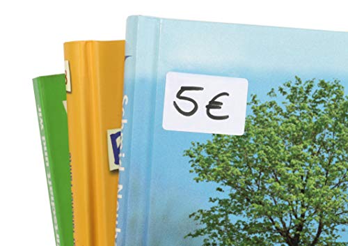 HERMA 3653 Multi-Purpose Labels, 90 Pieces, 12 x 34 mm, 18 per Sheet, Self-Adhesive, Household Labels for Writing on for Calendar, Planner, Crafts, Matt, Blank Paper Adhesive Labels Stickers, Blue