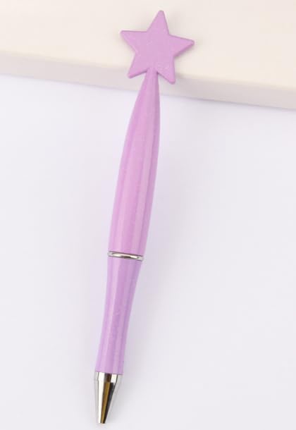 Zuazaor 24 Pack Shinng Star Party Pens Black Gek Ink for Adults Office School Crhistmas Valentine's Wedding Party Supplies (Glitter Star)