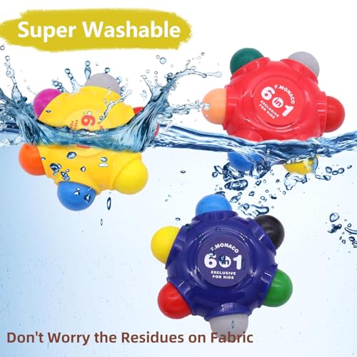 Lebze 9 Colors Crayons with Eraser for Toddlers, Easy to Hold Non Toxic for Kids Ages 2-4, 3 Pocket Crayons, Safe for Baby and Children Art School Supplies Flower Monaco