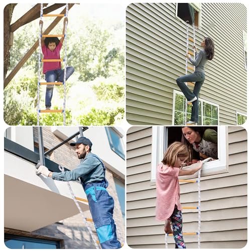 Portable 9.8FT Fire Escape Rope Ladder
