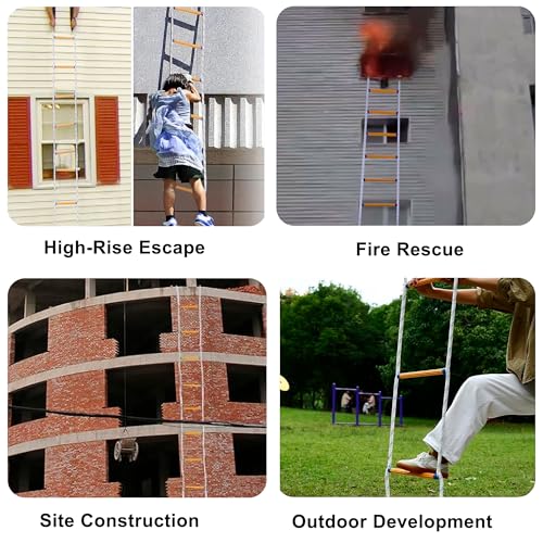 Portable 9.8FT Fire Escape Rope Ladder