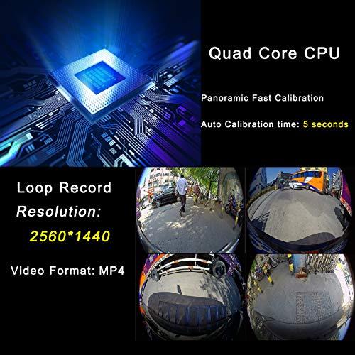 360° FHD Panoramic Vehicle DVR Camera System