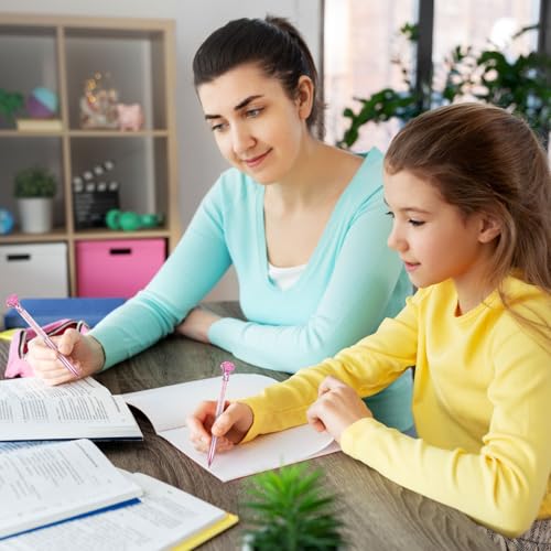 Crystal Pens Bulk, Big Bling Diamond Ballpoint Black Gel Ink Pen, Rhinestone Bridal Shower Cute Pretty Fancy Glitter Neutral Pens Office School Supplies for Women Students Teacher (Deep Purple60 Pcs)