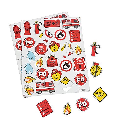 Fire Safety Foam Shapes - 300 Educational Pieces