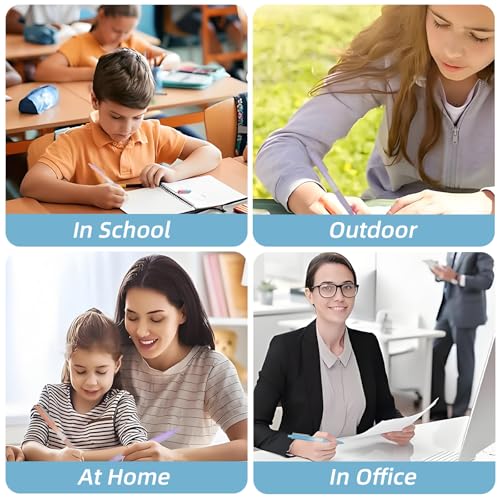 EooUooIP Gel Ink Pens, 6 PCs 0.5mm Gel Pens Fine Point Black Ink Pens With Smooth Wirting Qucik Dry Pens for Journalin Cute Nice Aesthetic Pens Office School Supplies Gifts Adults Teens