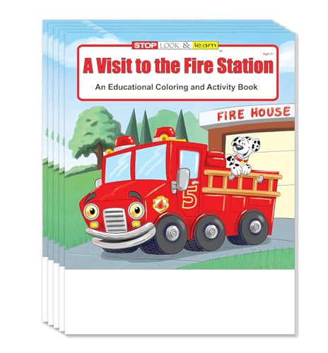 Firefighter Educational Coloring Books - 25 Pack