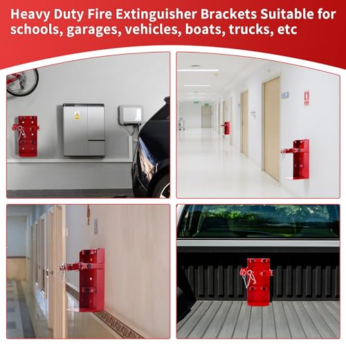 Heavy Duty Fire Extinguisher Wall Mount Bracket