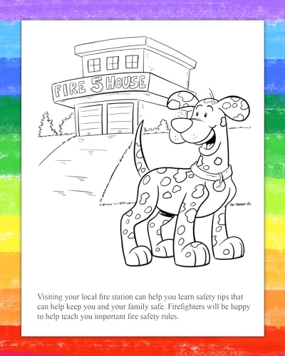 Firefighter Educational Coloring Books - 25 Pack