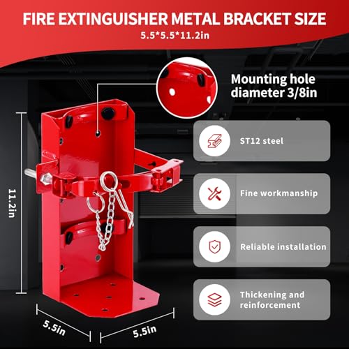 Heavy Duty Fire Extinguisher Wall Mount Bracket