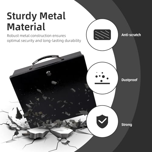 Fireproof Document Box and Money Bag Set