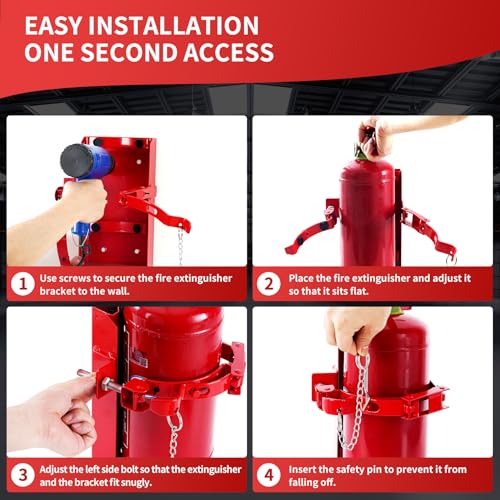 Heavy Duty Fire Extinguisher Wall Mount Bracket
