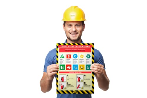 Fire Extinguisher Safety Poster - 12 x 16