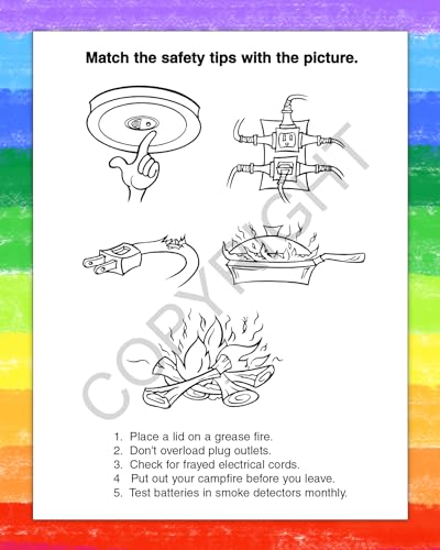 ZoCo Fire Safety Coloring Books for Kids