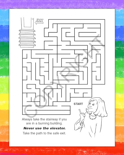 ZoCo Fire Safety Coloring Books for Kids