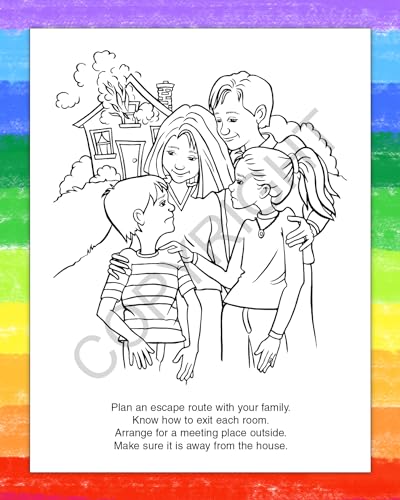 ZoCo Fire Safety Coloring Books for Kids