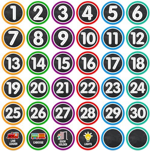 36PCS Classroom Floor Number Spot Markers