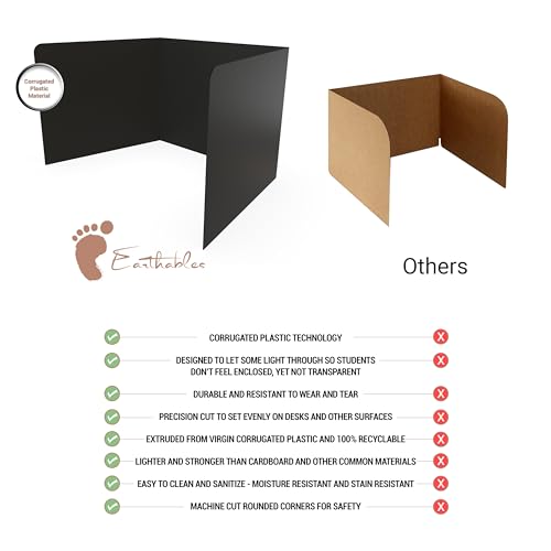 20-Pack Privacy Folders for Classroom and Students