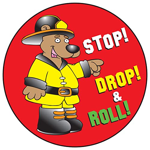 ZOCO Fire Safety Sticker Roll for Kids