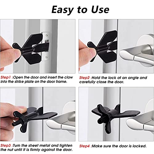 AceMining Portable Door Lock - 2 Pack Safety Set