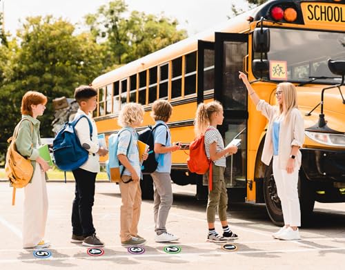 36PCS Classroom Floor Number Spot Markers