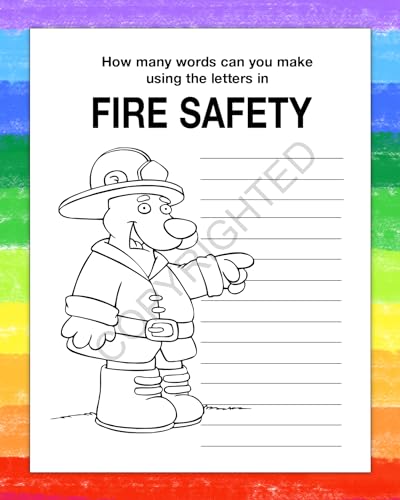 ZOCO Fire Safety Coloring Books with Crayons