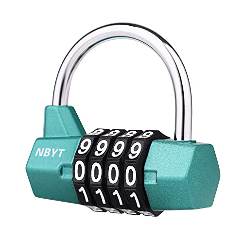 Green 4-Digit Combination Lock for School Lockers