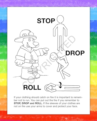 ZOCO Fire Safety Coloring Books with Crayons