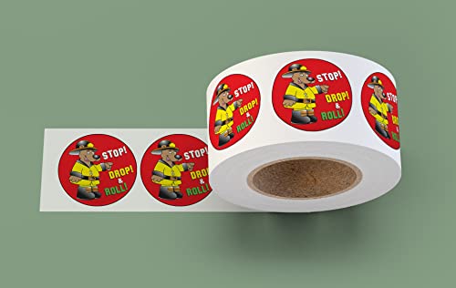 ZOCO Fire Safety Sticker Roll for Kids