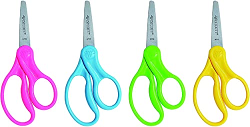 Westcott Kids' Safety Scissors, Assorted, 12 Pack