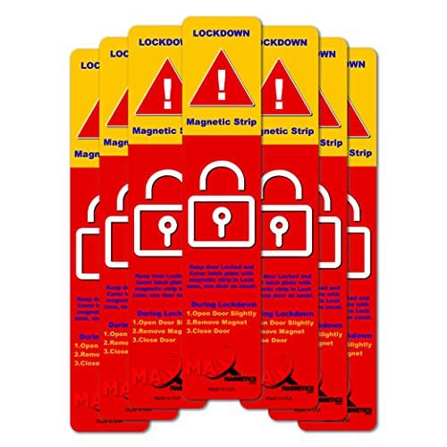 10 Pack Magnetic Strips for Lockdowns and Emergencies
