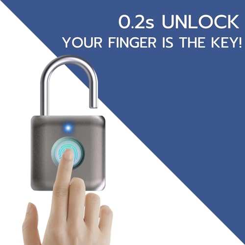 Pothunder Biometric Fingerprint Smart Lock - Gray