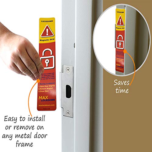 10 Pack Magnetic Strips for Lockdowns and Emergencies