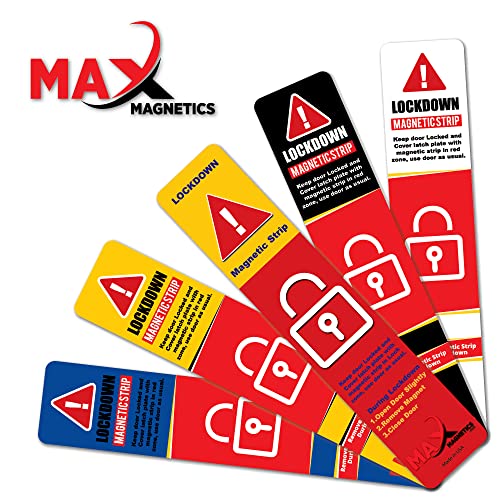 10 Pack Magnetic Strips for Lockdowns and Emergencies