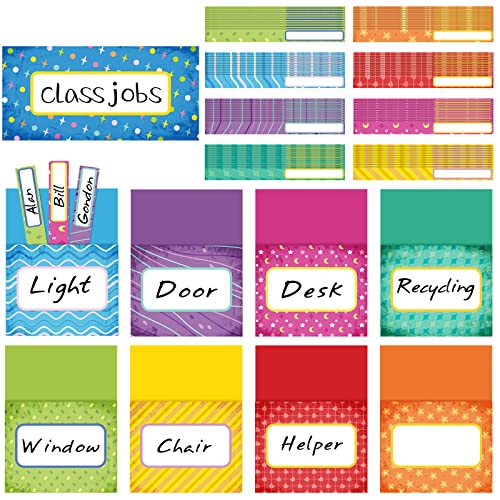 89-Piece Class Jobs Pocket Chart for Classroom Decor