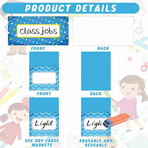 89-Piece Class Jobs Pocket Chart for Classroom Decor
