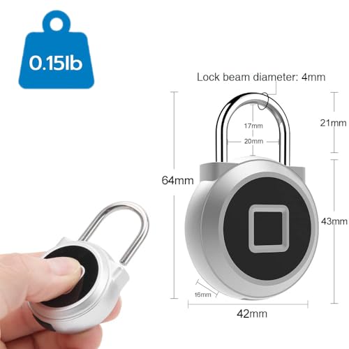 Smart Fingerprint Padlock for School Gym Lockers