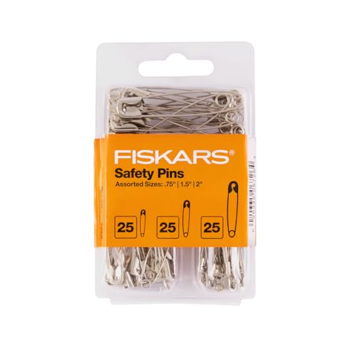 Fiskars 75-Piece Assorted Safety Pins Set