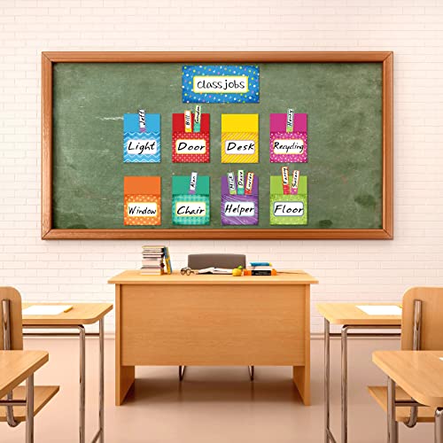 89-Piece Class Jobs Pocket Chart for Classroom Decor
