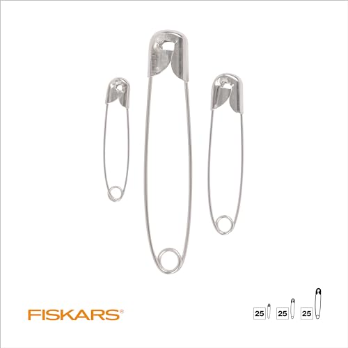 Fiskars 75-Piece Assorted Safety Pins Set