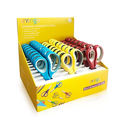 LIVINGO 24 Pack Kids Safety Scissors Set
