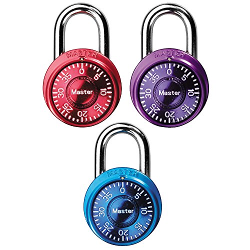 Master Lock Mini Combination Padlock - 3 Pack
