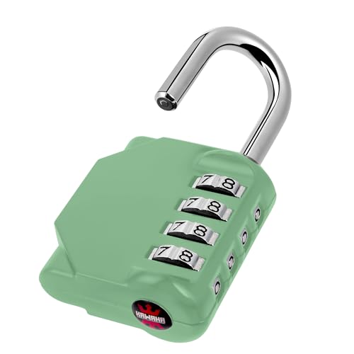 KAWAHA 4-Digit Outdoor Combination Padlock - Khaki Green