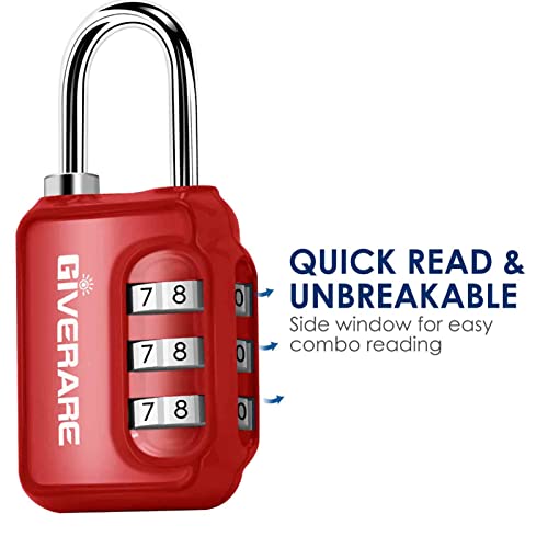 2-Pack Keyless 3-Digit Combination Locks