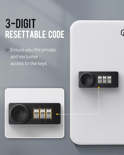 Uniclife 20-Position Key Cabinet with Combo Lock