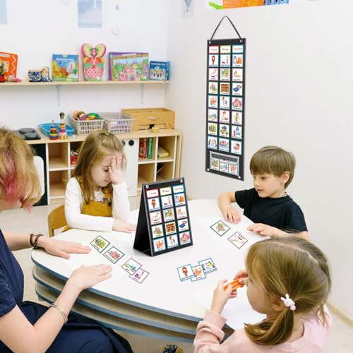 Large Visual Schedule Chart with 92 Cards for Kids